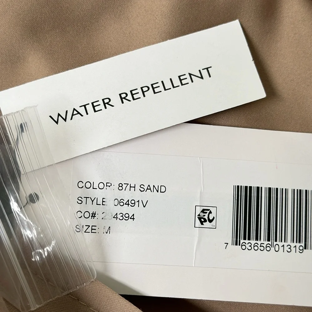 Via Spiga Water Repellent Tan Trench Coat size Medium